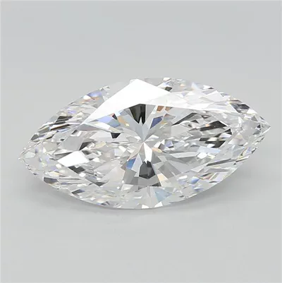 3.07ct E VVS2 Rare Carat Ideal Cut Marquise Lab Grown Diamond