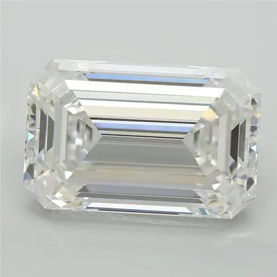 5.14ct F VS1 Rare Carat Ideal Cut Emerald Lab Grown Diamond