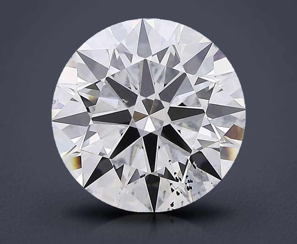 3.13ct F SI1 Rare Carat Ideal Cut Round Lab Grown Diamond