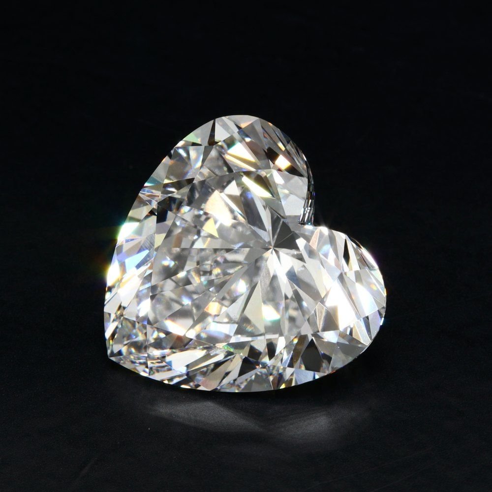 20.06ct D VVS2 Very Good Cut Heart Lab Grown Diamond