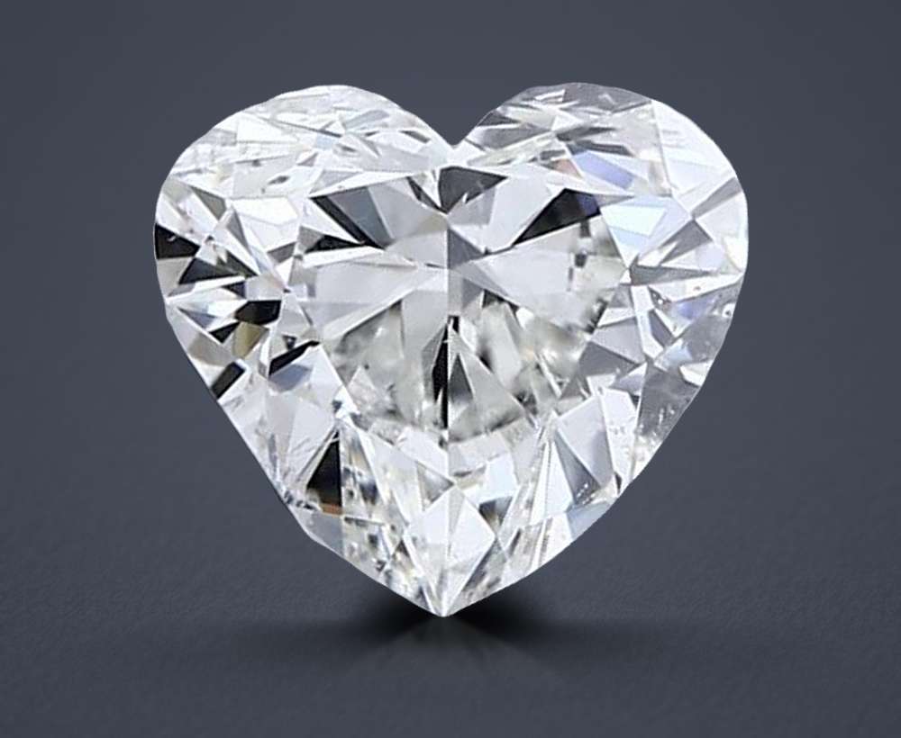 1.13ct I SI2 Rare Carat Ideal Cut Heart Diamond