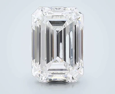 20.07ct F VVS2 Rare Carat Ideal Cut Emerald Lab Grown Diamond