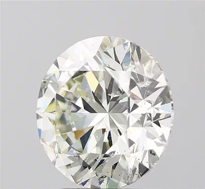 4.05ct J SI2 Rare Carat Ideal Cut Round Diamond