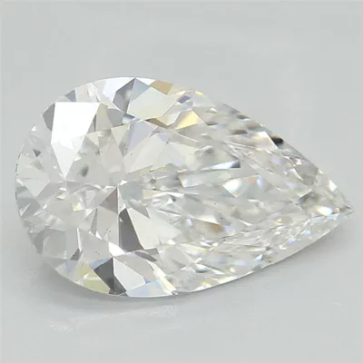 1.56ct F VS2 Rare Carat Ideal Cut Pear Lab Grown Diamond