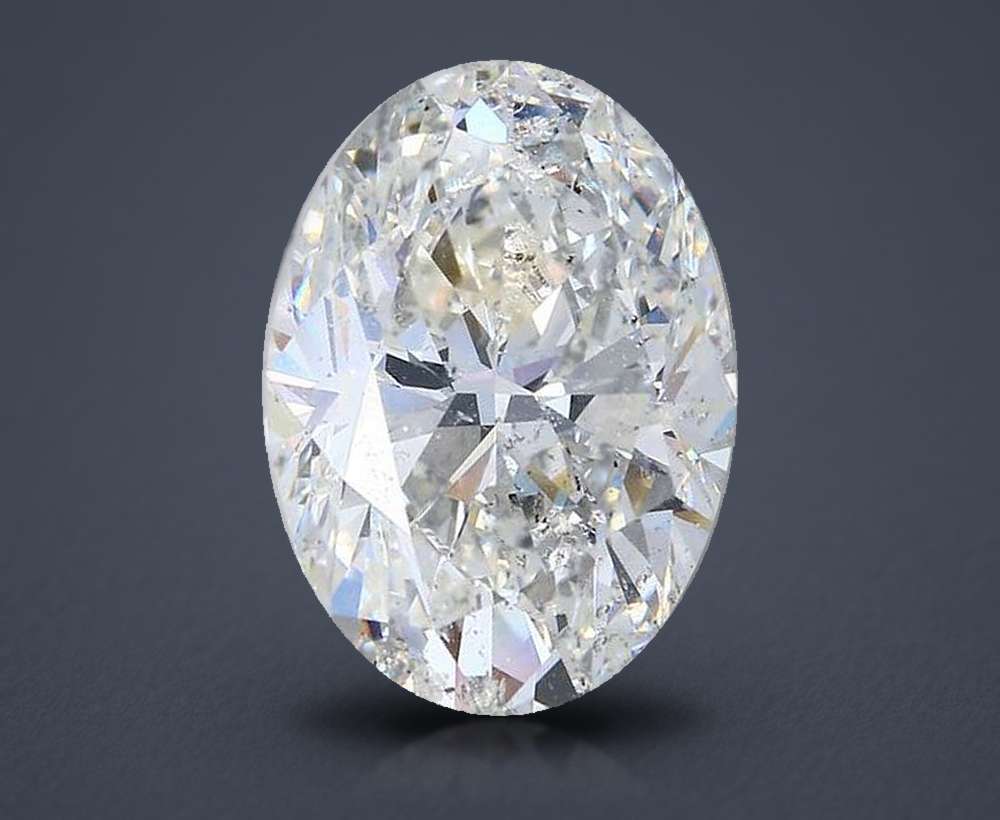 6.05ct H SI2 Very Good Cut Oval Diamond