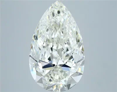 5.01ct K SI2 Rare Carat Ideal Cut Pear Diamond