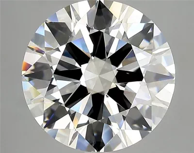 5.02ct I VVS1 Rare Carat Ideal Cut Round Diamond