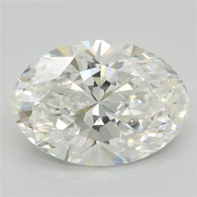 6.19ct F VS1 Rare Carat Ideal Cut Oval Lab Grown Diamond