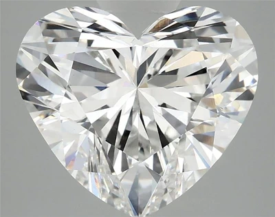 5.09ct F VS1 Rare Carat Ideal Cut Heart Lab Grown Diamond