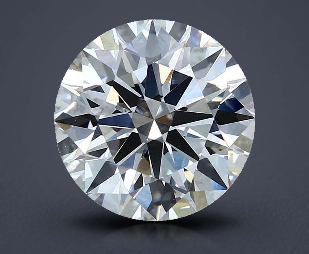 4.06ct F VS1 Rare Carat Ideal Cut Round Lab Grown Diamond