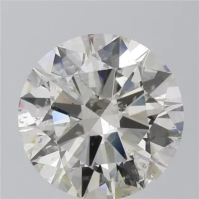 5.02ct I SI2 Rare Carat Ideal Cut Round Diamond