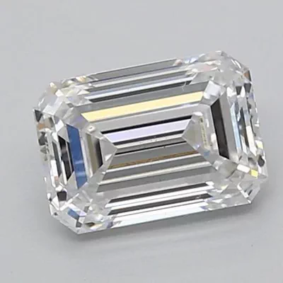 1.52ct D VS2 Rare Carat Ideal Cut Emerald Lab Grown Diamond