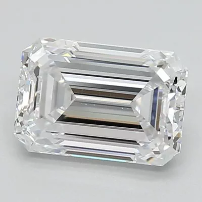 1.78ct D VS2 Excellent Cut Emerald Lab Grown Diamond