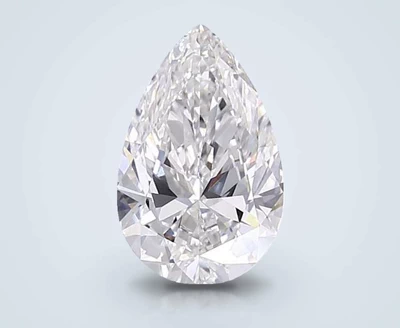 4.01ct F VS1 Rare Carat Ideal Cut Pear Lab Grown Diamond