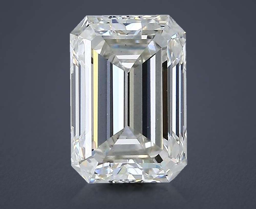 2.42ct H VS1 Rare Carat Ideal Cut Emerald Lab Grown Diamond