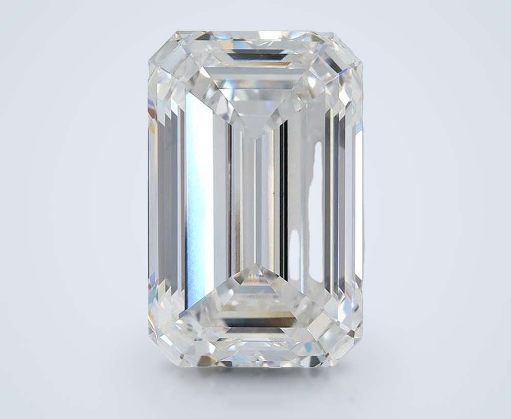 15.16ct F VS2 Rare Carat Ideal Cut Emerald Lab Grown Diamond