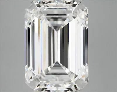 12.48ct F VVS2 Rare Carat Ideal Cut Emerald Lab Grown Diamond