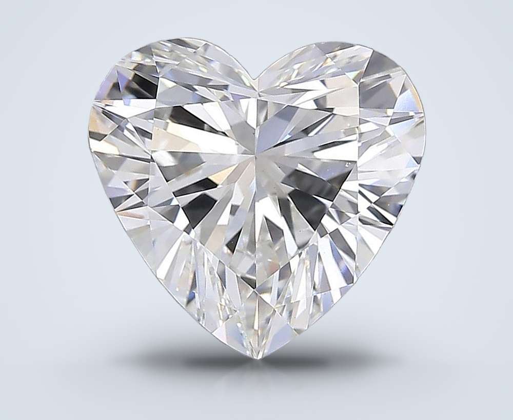 7.72ct G VS1 Rare Carat Ideal Cut Heart Lab Grown Diamond