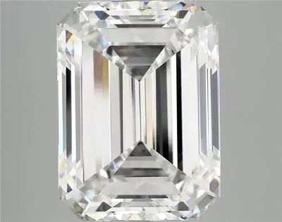11.59ct F VVS2 Rare Carat Ideal Cut Emerald Lab Grown Diamond