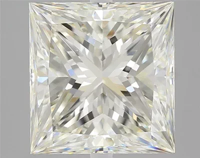 4.02ct J VS1 Rare Carat Ideal Cut Princess Diamond
