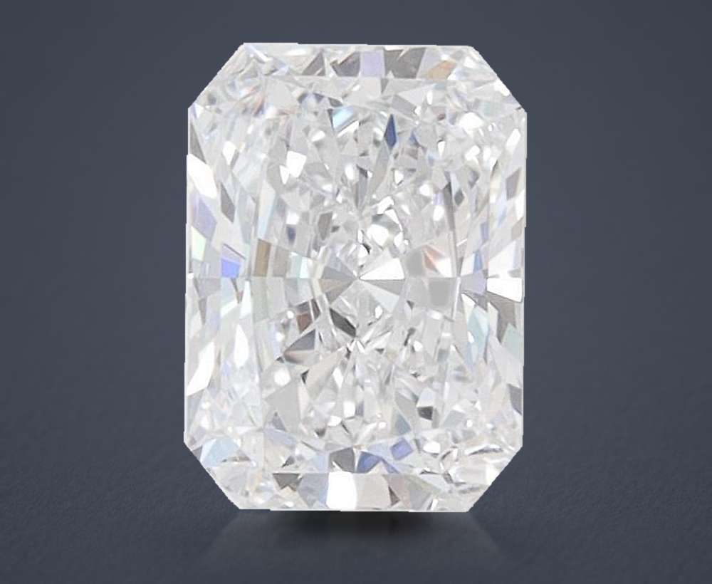1.45ct D VVS2 Rare Carat Ideal Cut Radiant Lab Grown Diamond