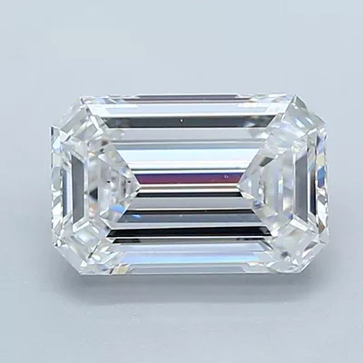 2.00ct E VS2 Rare Carat Ideal Cut Emerald Lab Grown Diamond