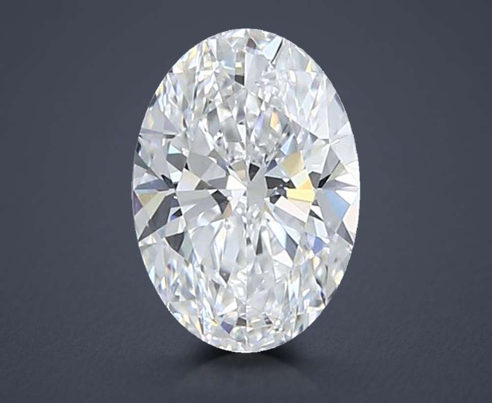 1.01ct D VVS2 Rare Carat Ideal Cut Oval Lab Grown Diamond