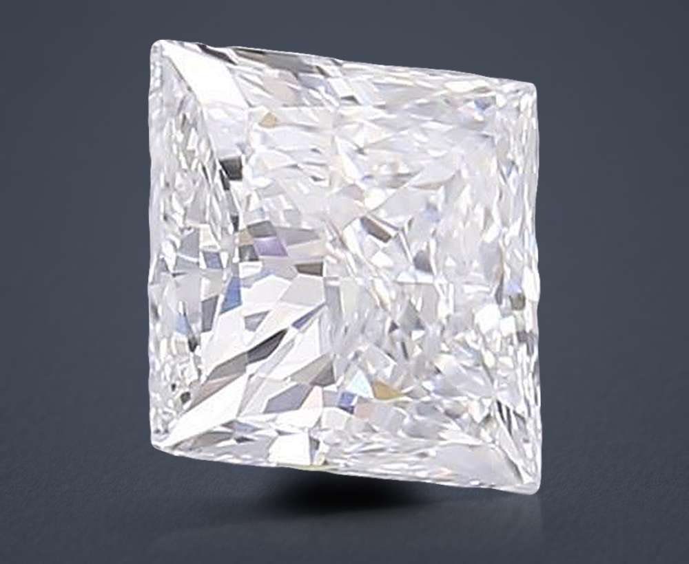 2.50ct D VS1 Very Good Cut Princess Lab Grown Diamond