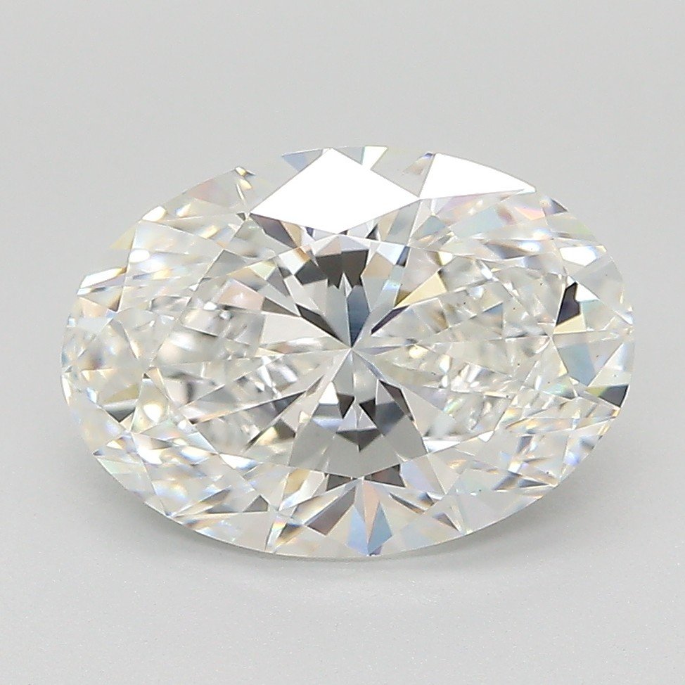 3.09ct E VS1 Rare Carat Ideal Cut Oval Lab Grown Diamond