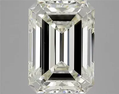 8.01ct J VVS2 Rare Carat Ideal Cut Emerald Diamond