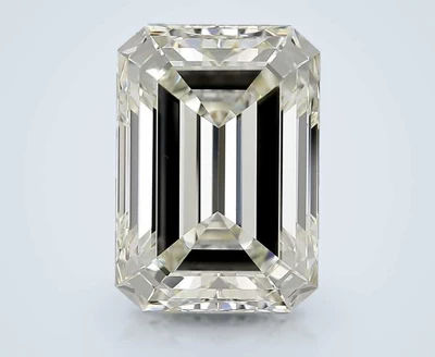8.01ct J VVS2 Rare Carat Ideal Cut Emerald Diamond