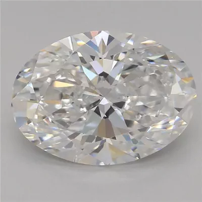 2.52ct D VVS2 Rare Carat Ideal Cut Oval Lab Grown Diamond
