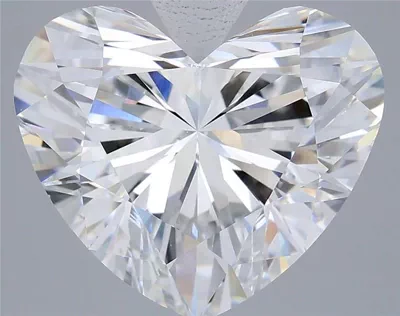 6.06ct E VVS2 Rare Carat Ideal Cut Heart Lab Grown Diamond