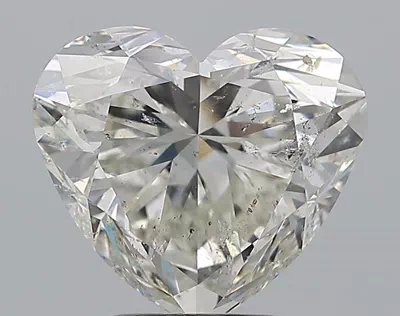 4.01ct H SI2 Rare Carat Ideal Cut Heart Diamond