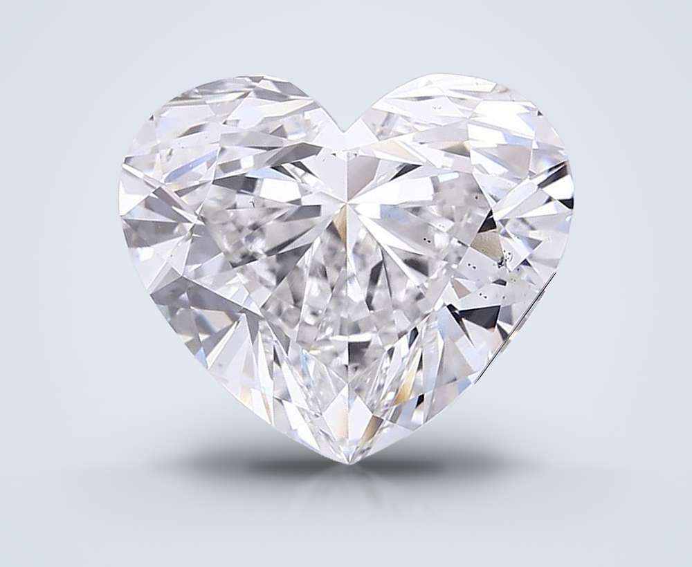 7.01ct F VS2 Rare Carat Ideal Cut Heart Lab Grown Diamond
