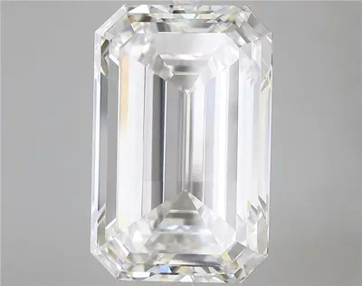 15.55ct F VVS2 Rare Carat Ideal Cut Emerald Lab Grown Diamond