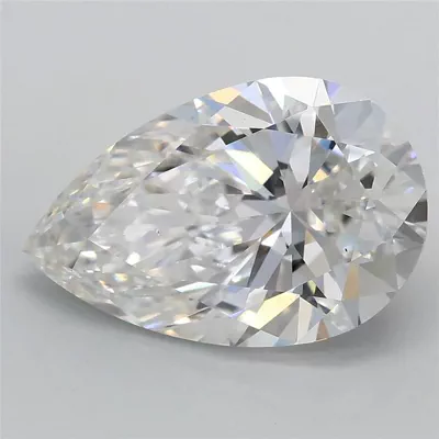 3.02ct E VS2 Rare Carat Ideal Cut Pear Lab Grown Diamond