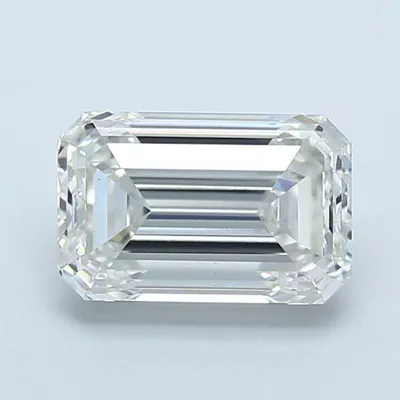 3.01ct F VS1 Very Good Cut Emerald Lab Grown Diamond