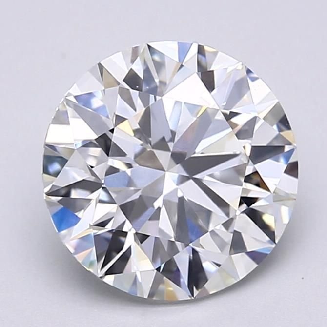 3.38ct E VVS2 Rare Carat Ideal Cut Round Lab Grown Diamond