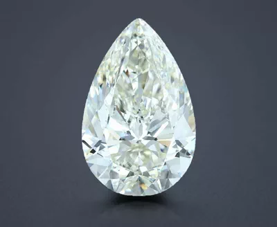 26.02ct I VVS1 Rare Carat Ideal Cut Pear Diamond