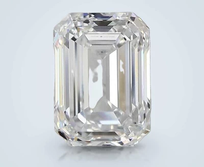 5.53ct G VS1 Rare Carat Ideal Cut Emerald Lab Grown Diamond