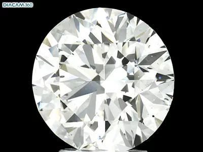 4.02ct E SI1 Rare Carat Ideal Cut Round Diamond