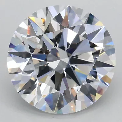 2.54ct D VS2 Rare Carat Ideal Cut Round Lab Grown Diamond
