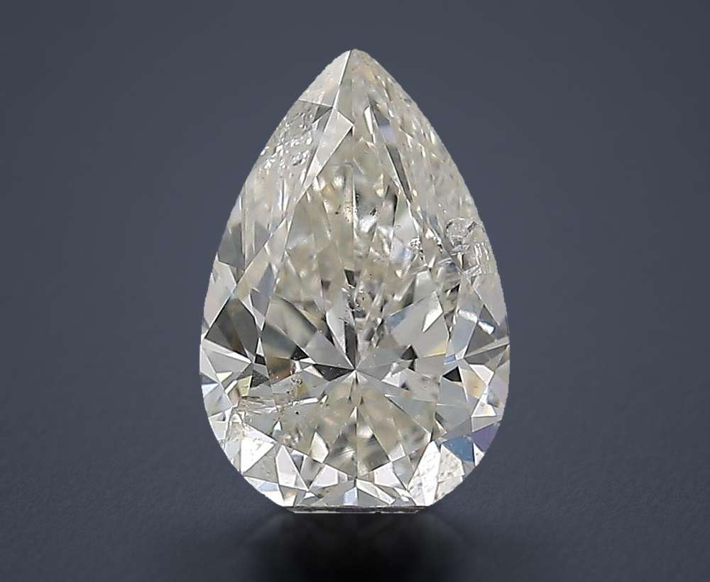 2.01ct I SI2 Rare Carat Ideal Cut Pear Diamond