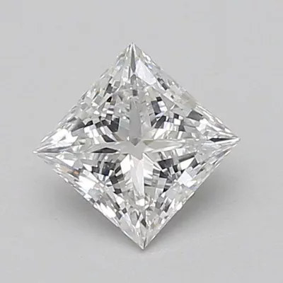 0.83ct D VVS2 Rare Carat Ideal Cut Princess Lab Grown Diamond