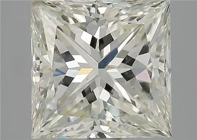 3.01ct K SI1 Rare Carat Ideal Cut Princess Diamond