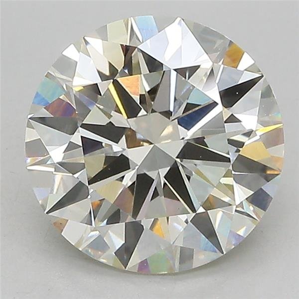 3.07ct J VS1 Excellent Cut Round Lab Grown Diamond