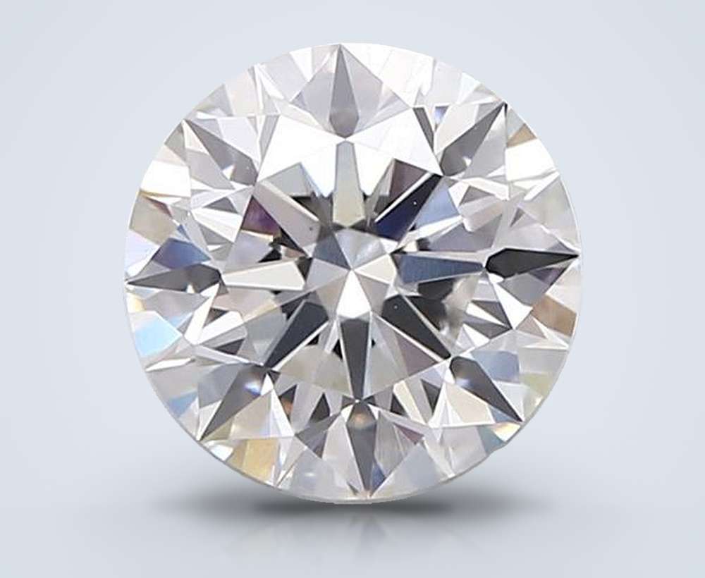 2.08ct F VVS2 Rare Carat Ideal Cut Round Lab Grown Diamond