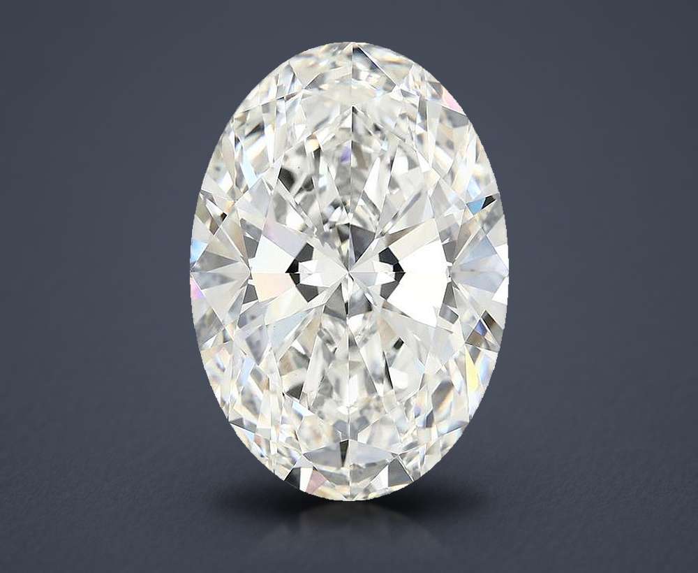 10.19ct F VVS2 Rare Carat Ideal Cut Oval Lab Grown Diamond
