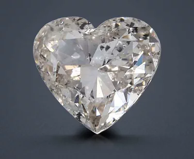 3.10ct K SI2 Very Good Cut Heart Diamond